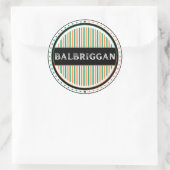 Balbriggan City Pride Embleem – Ierse identiteit Ronde Sticker (Tas)