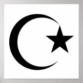 Balck Crescent & Star.png Poster (Voorkant)