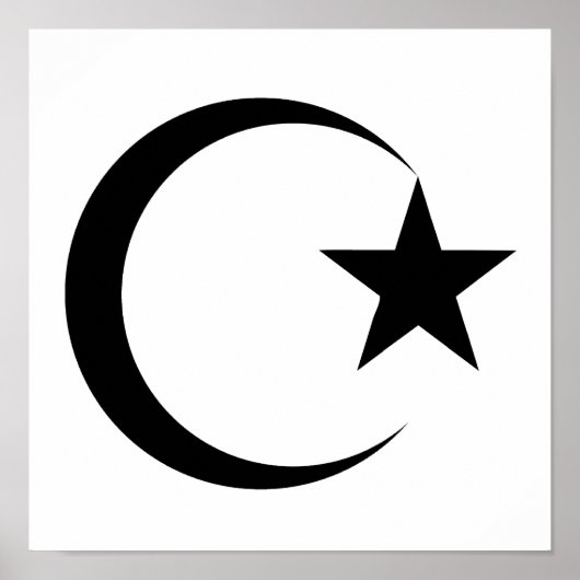 Balck Crescent & Star.png Poster (Voorkant)