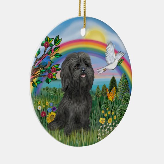 Balck Shih Tzu in Rainbow Bridge Ornament (Rechts)