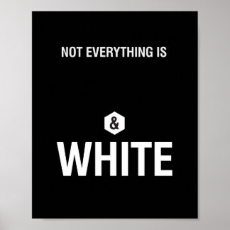 Balck & White - 8-inch x10-inch art afdrukken Poster
