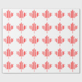 BALCODE CANADA-VLAG-streepjescode Cadeaupapier (Vlak)