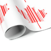 BALCODE CANADA-VLAG-streepjescode Cadeaupapier (Rol Hoek)