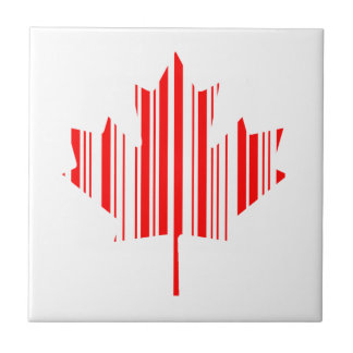 BALCODE CANADA-VLAG-streepjescode Tegeltje