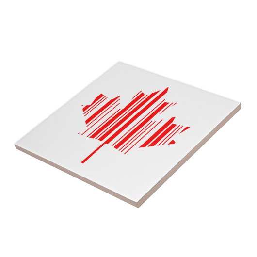 BALCODE CANADA-VLAG-streepjescode Tegeltje (Zijkant)