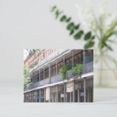 Balconieën in het Franse kwartaal Briefkaart (Staand voorkant)