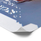 Balconieën op de gevel in Diamantina, Minas Gerais Poster (Hoek)