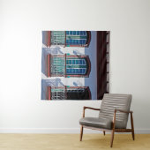 Balconieën op de gevel in Diamantina, Minas Gerais Wandkleed (In Situ (horizontaal))