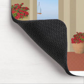 Balcony Buiten Flowers Table Tranquility Seaside. Muismat (Hoek)