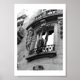 Balcony in Parijs Poster