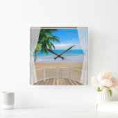 Balcony met een Uitzicht voor de Oostzee Vierkante Klok (Huis)