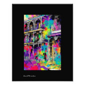 Balcony Print van het Franse kwart van Bubba Foto Afdruk (Voorkant)