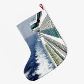 Balcony Row Monogrammed Grote Kerstsok (Achterkant (Hangend))