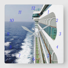 Balcony Row-tijd Vierkante Klok