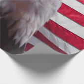 Bald-adelaar en -vlag cadeaupapier (Hoek)