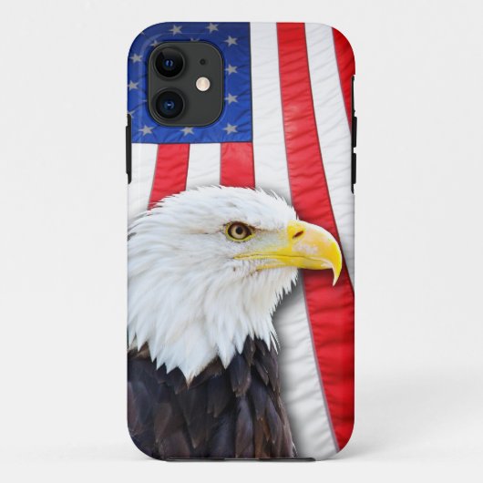 Bald-adelaar en -vlag Case-Mate iPhone case (Achterkant)
