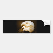 Bald American Eagle Eye Bumpersticker (Voorkant)