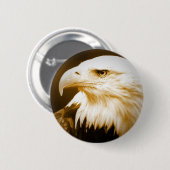 Bald American Eagle Eye Ronde Button 5,7 Cm (Voorkant /achterkant)
