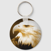 Bald American Eagle Eye Sleutelhanger (Voorkant)