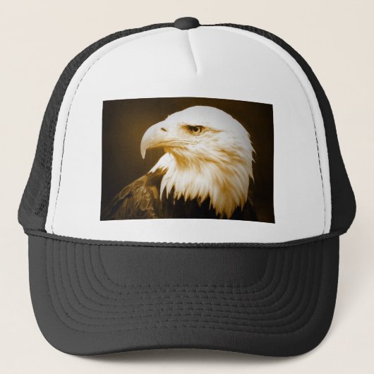 Bald American Eagle Eye Trucker Pet (Voorkant)