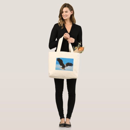 Bald American Eagle Grote Tote Bag (Voorkant (model))