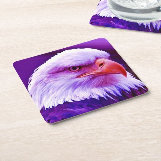 Bald American Eagle Kartonnen Onderzetters (Schuin)