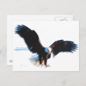 Bald American Eagle Landing Briefkaart (Voorkant / Achterkant)
