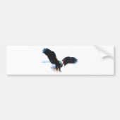 Bald American Eagle Landing Bumpersticker (Voorkant)