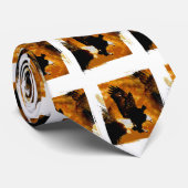 Bald American Eagle Landing Stropdas (Opgerold)