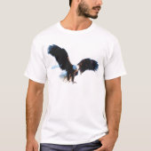Bald American Eagle Landing T-shirt (Voorkant)
