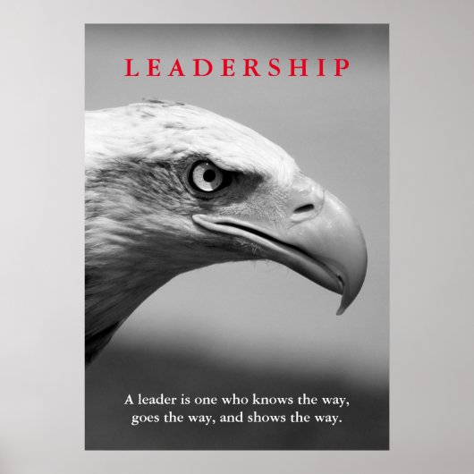 Bald American Eagle Leadership Poster (Voorkant)