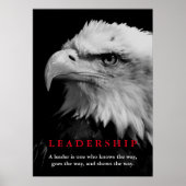 Bald American Eagle Leadership Poster (Voorkant)