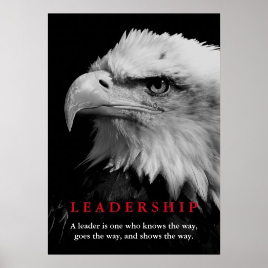 Bald American Eagle Leadership Poster (Voorkant)
