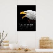Bald American Eagle Motivatie Leadership Poster (Keuken)