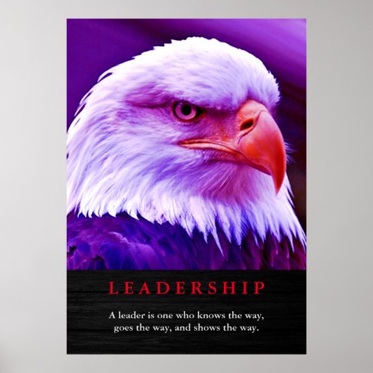 Bald American Eagle Patriotic Leadership Poster (Voorkant)