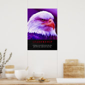 Bald American Eagle Patriotic Leadership Poster (Keuken)