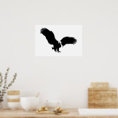 Bald American Eagle Poster Print BW Eagles Posters (Keuken)