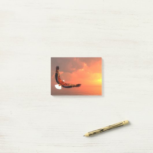 Bald-arend Post-it® Notes (Op bureau)