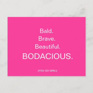 BALD & BODACIOUS Briefkaart door April McCallum