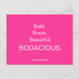 BALD & BODACIOUS Briefkaart door April McCallum