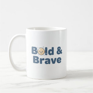 Bald & Brave Mok – Grappig Positief Ontwerp