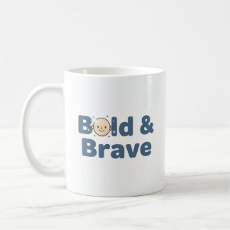 Bald & Brave Mok – Grappig Positief Ontwerp