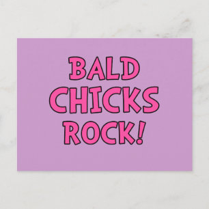 Bald Chicks Rock - Cancer Awareness Briefkaart