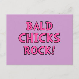 Bald Chicks Rock - Cancer Awareness Briefkaart