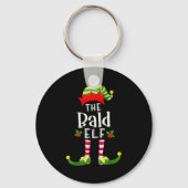 Bald Christmas Elf Matching Pajama X-mas Party  Sleutelhanger (Voorkant)