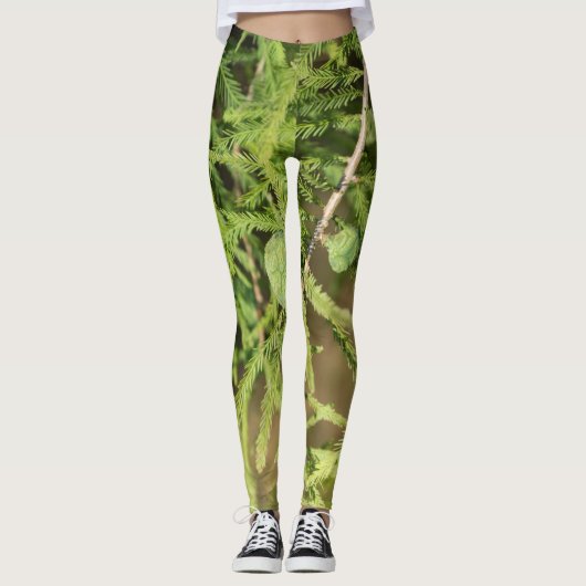 Bald Cypress Seed Cone Leggings (Voorkant)