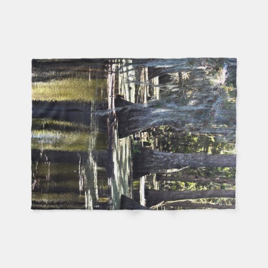 Bald Cypress Trees Fleece Deken (Voorkant (Horizontaal))