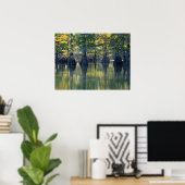 Bald Cypress Trees | Hoefijzer Lake Illinois Poster (Thuiskantoor)