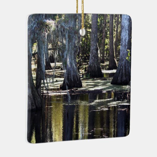 Bald Cypress Trees Keramisch Ornament (Rechts)