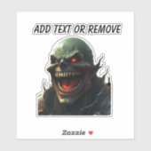 bald demon hellion car sticker (Vel)